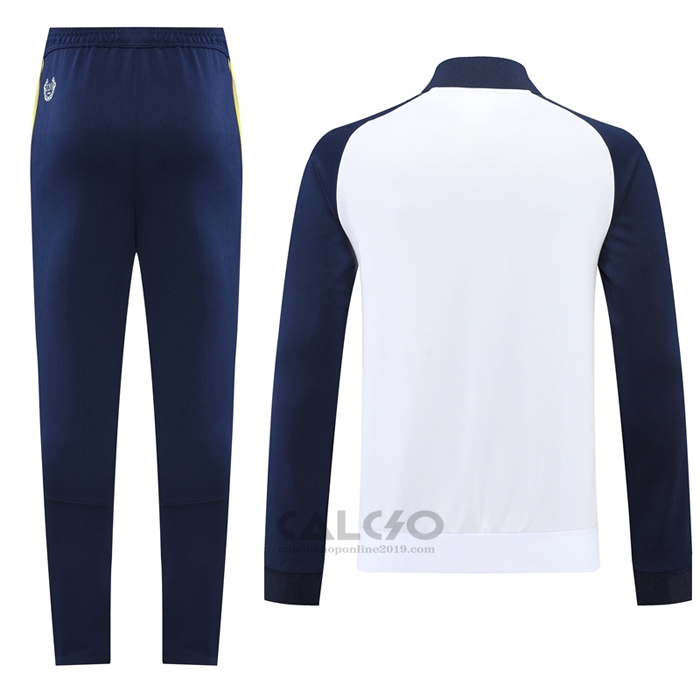 Tuta da Track di Giacca Real Madrid 2022-2023 Bianco e Blu